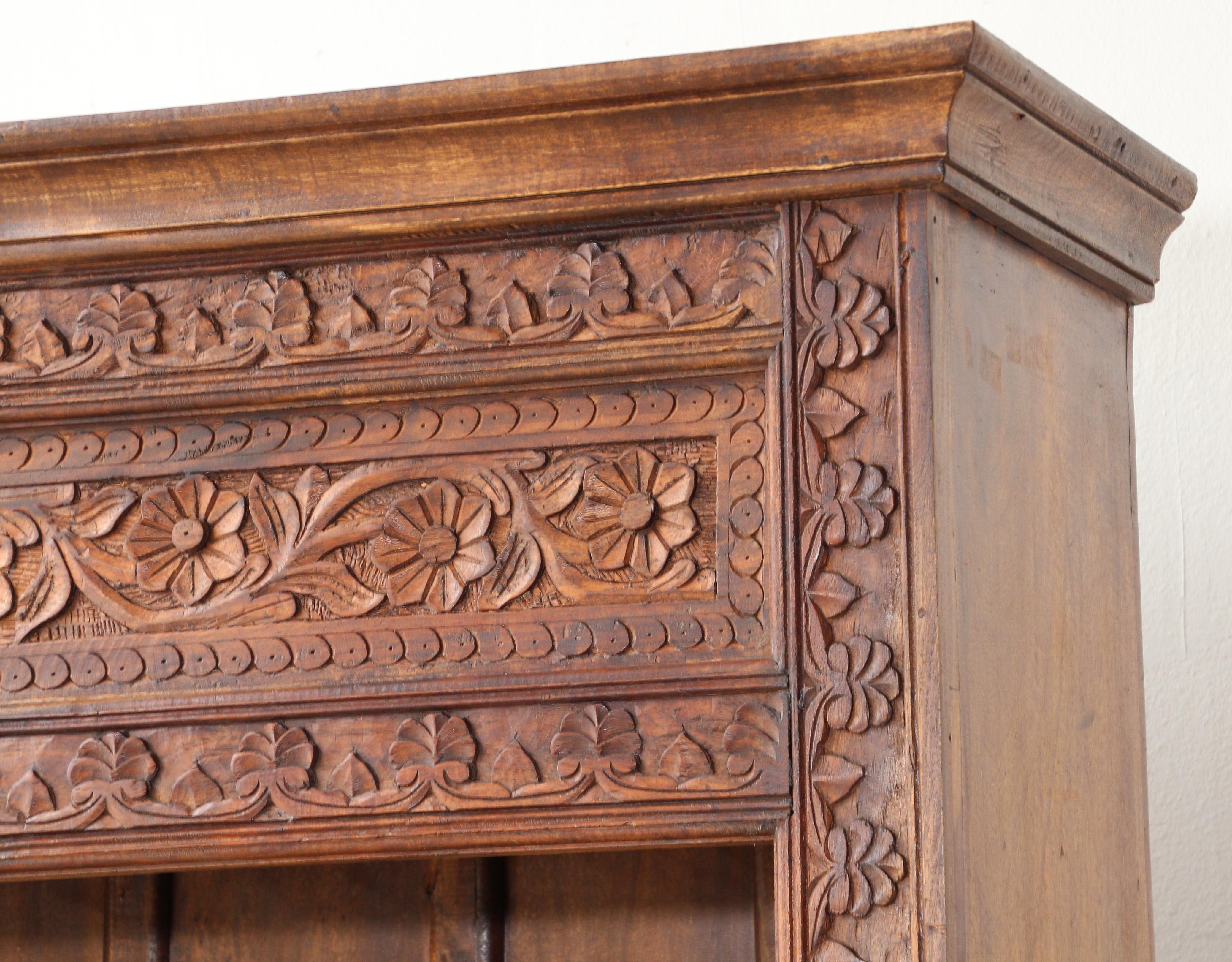 Hand Carved Bookshelf 2