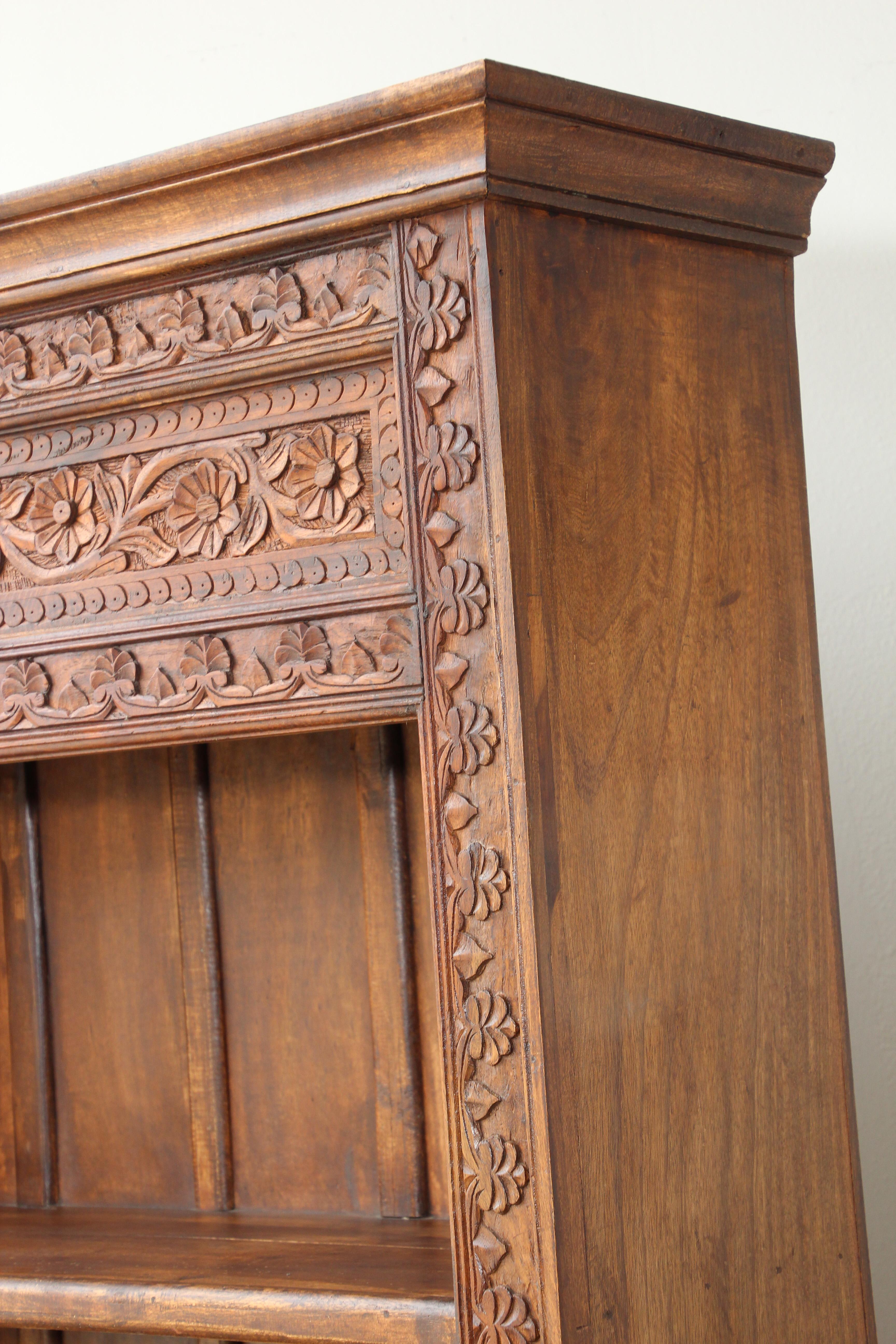 Hand Carved Bookshelf 5