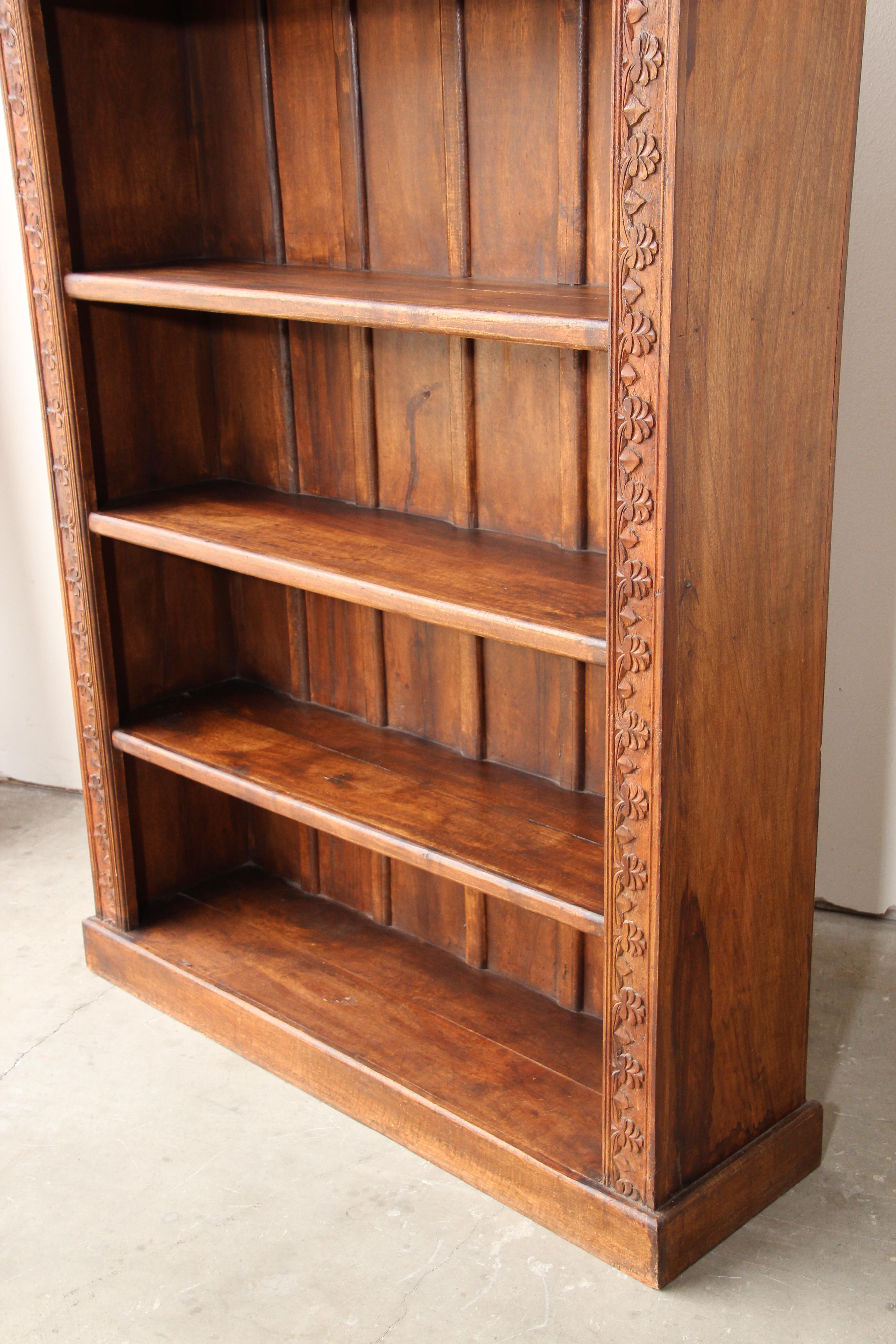 Hand Carved Bookshelf 6