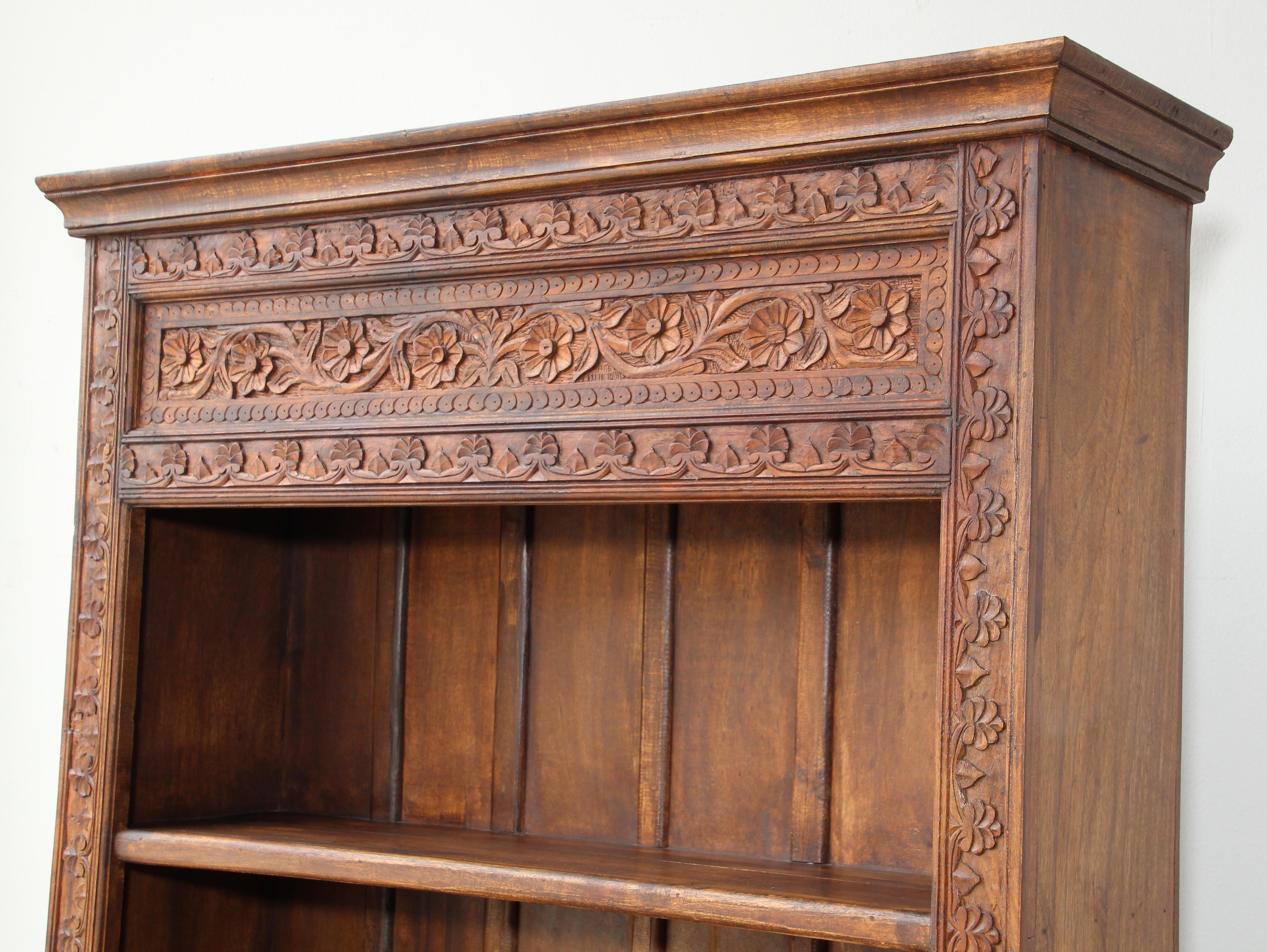 Hand Carved Bookshelf 9