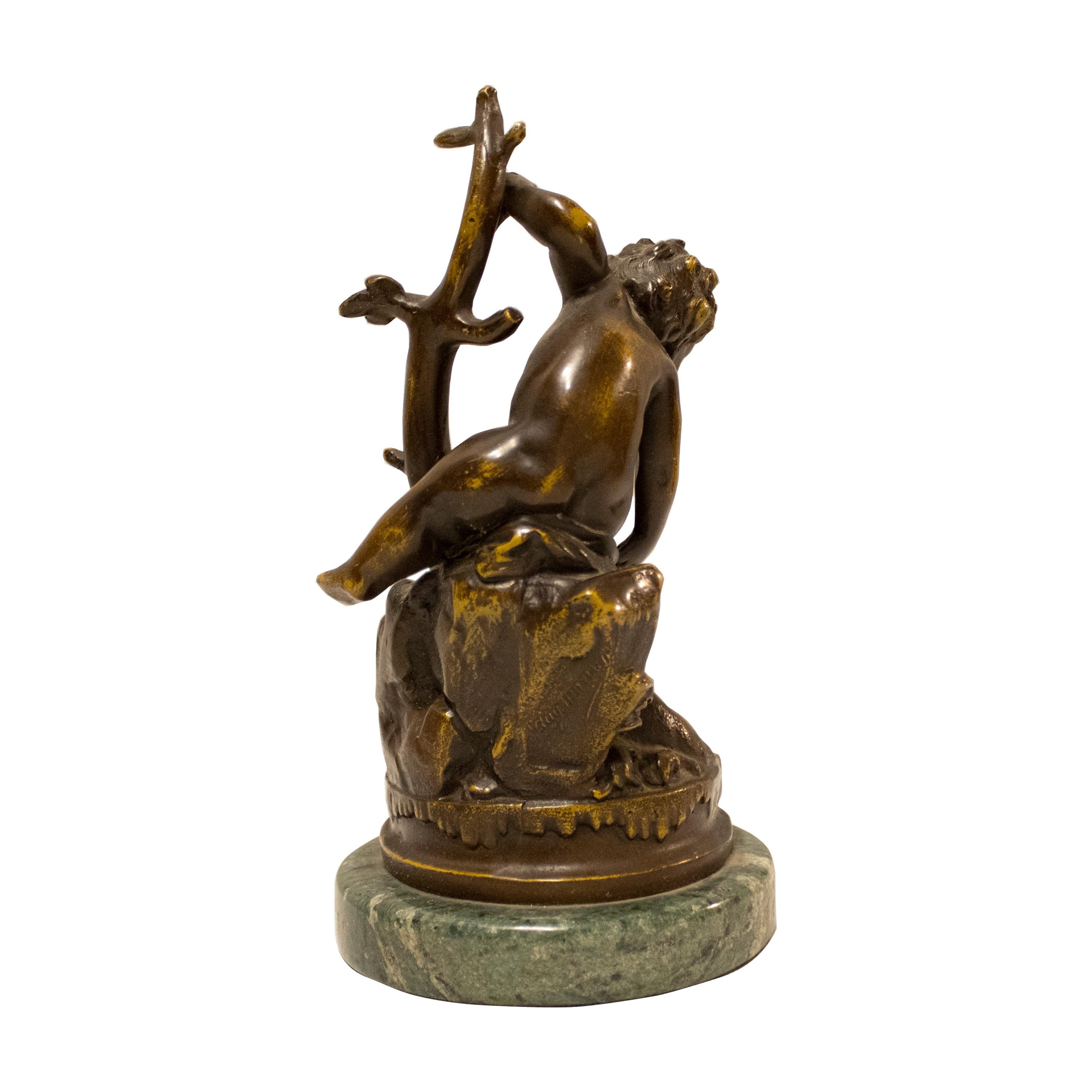 Stile provenzale Scultura in bronzo scolpita a mano 