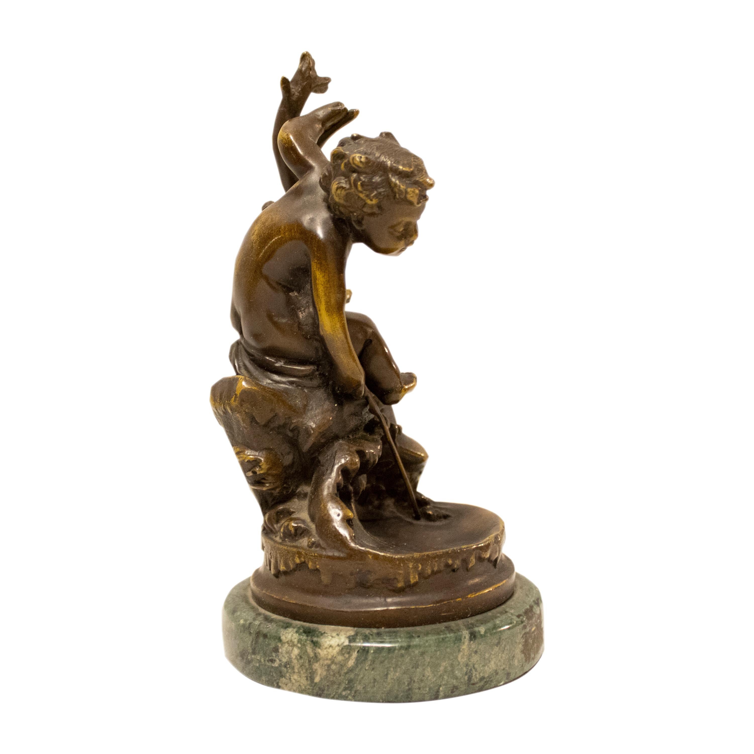 Francese Scultura in bronzo scolpita a mano 