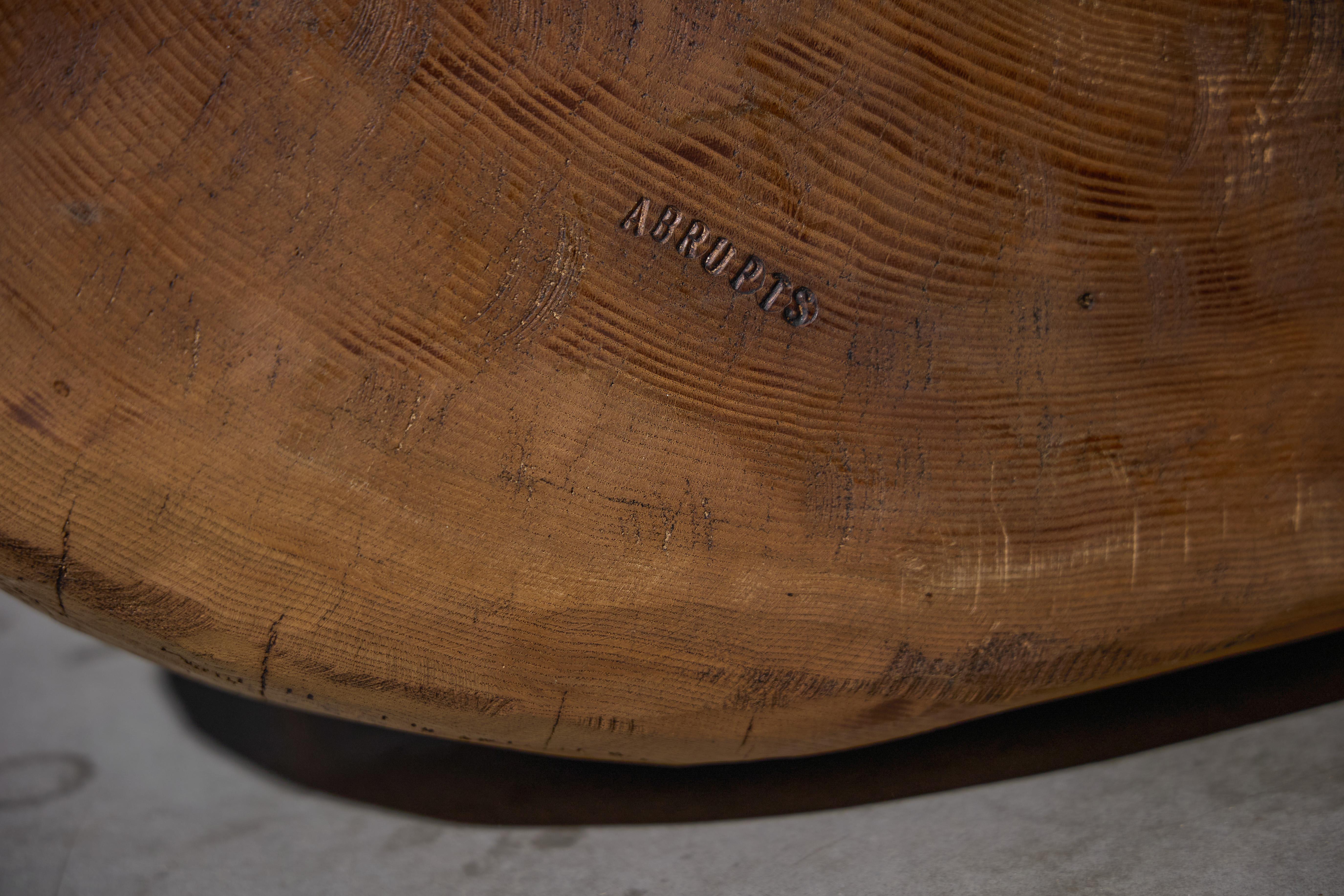 Hand-Carved Brutalist Coffee Table, France, 2025 For Sale 1