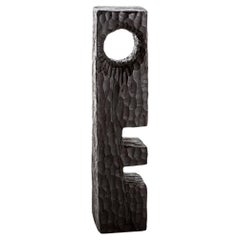 Hand Carved brutalist Decorative Etsa Totem Sculpture Medium
