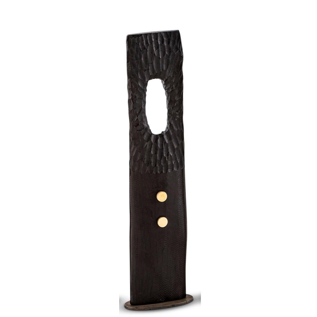 Hand Carved brutalist Decorative Nankong Totem Sculpture Set of 3 In New Condition For Sale In Bothas Hill, KZN