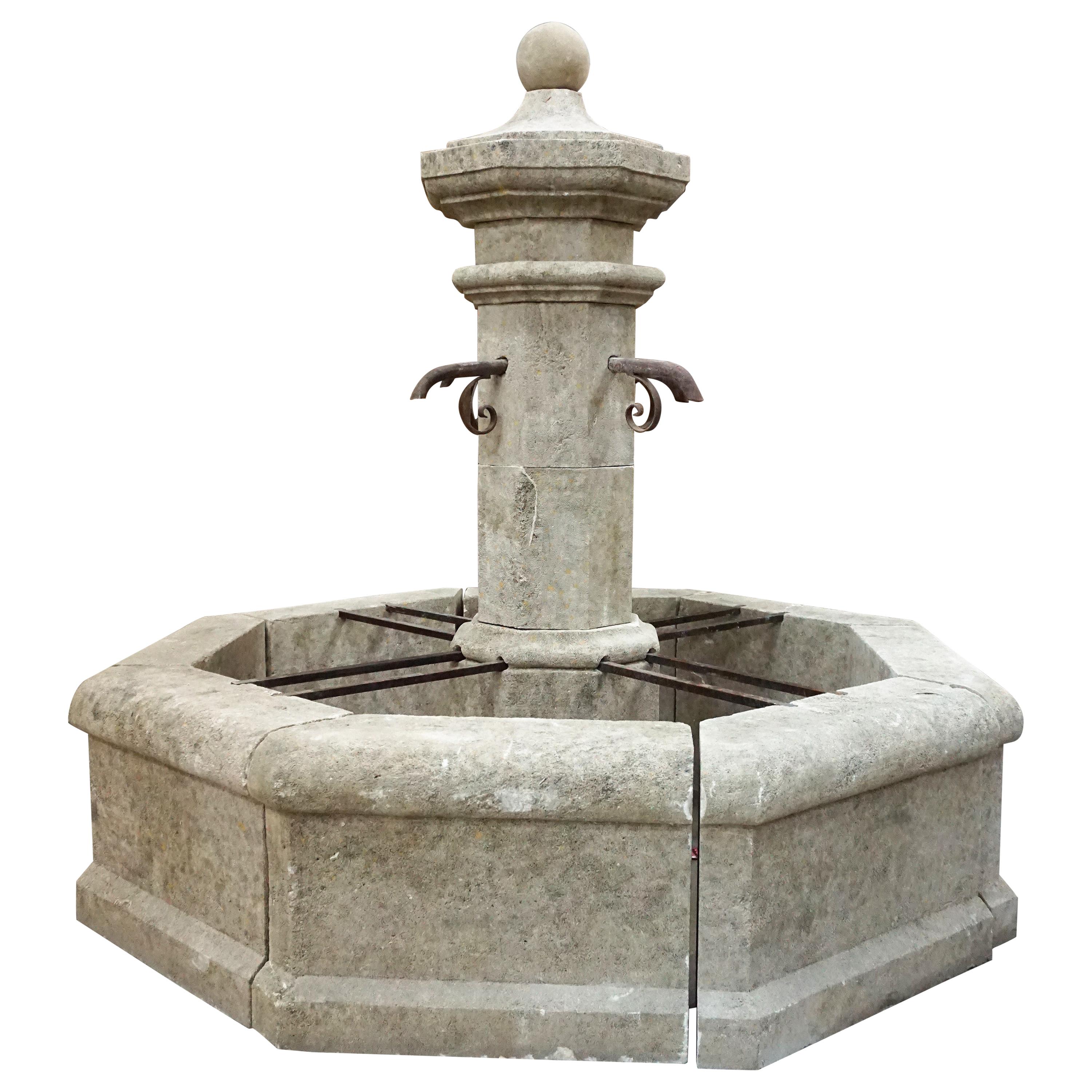 Hand Carved Central Fountain