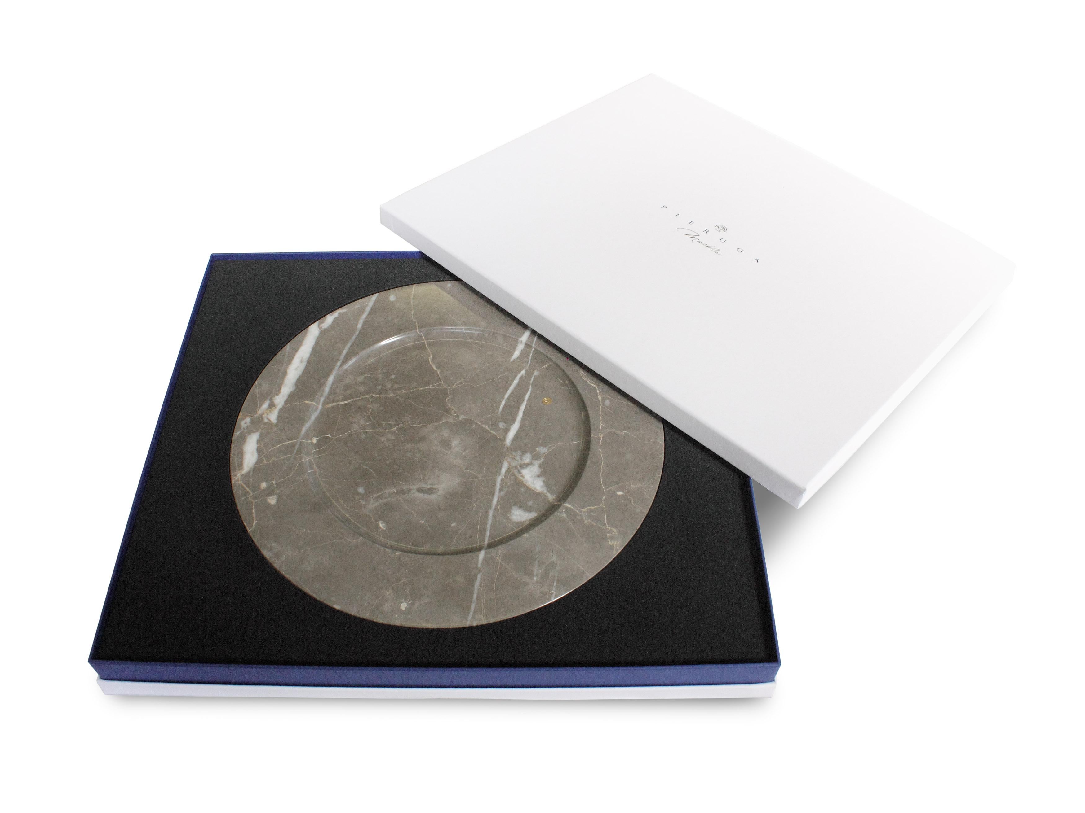 Charger Plate Platos Serveware Mármol Estatuario Blanco Tallado a Mano Carrara Italia en venta 9