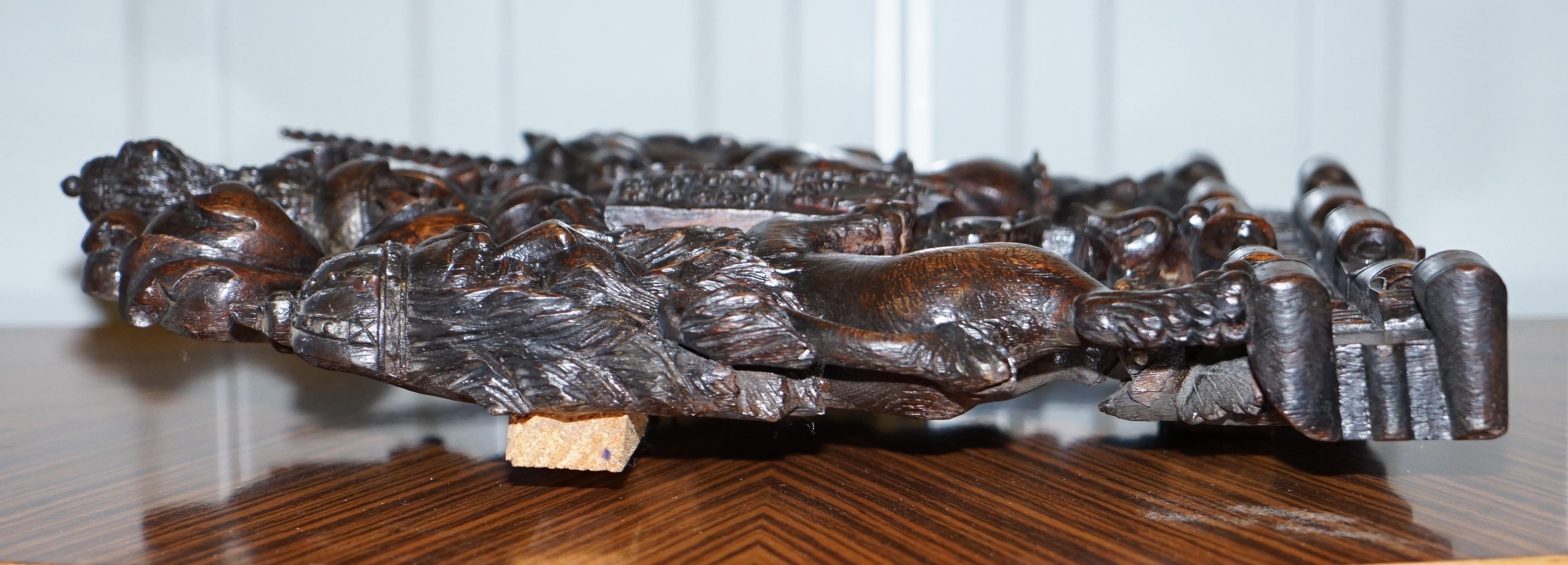 Hand Carved Charles II English Royal Coat of Arms 1660-1685 Armorial Crest 5