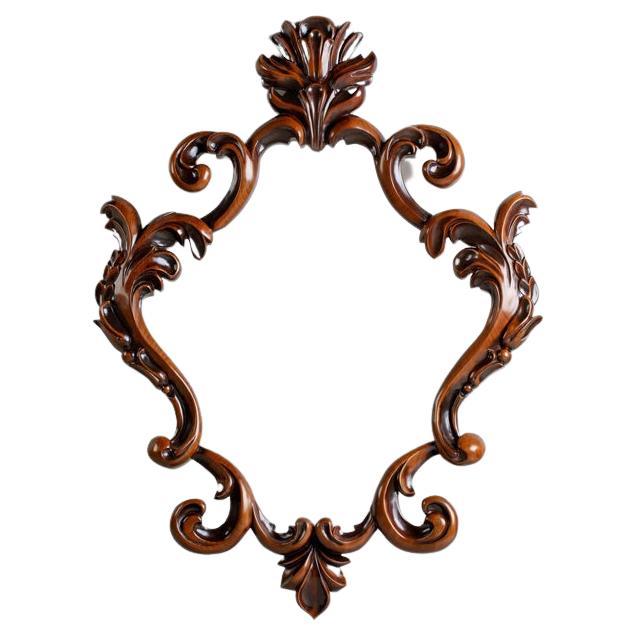 CARVED MIRROR RETRO
New – not previously owned. Shows absolutely no signs of wear.

Dimensions
H 43.30 in. x W 31.89 in. x D 2.16 in.
H 110 cm x W 81 cm x D 5.5 cm

DATE OF MANUFACTURE 2020
The frame comes with the mirror

The finest