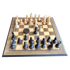 Antique Hand Carved Chess Game