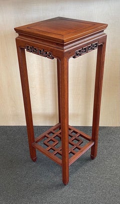 Hand Carved Chinese Rosewood Stand / Pedestal
