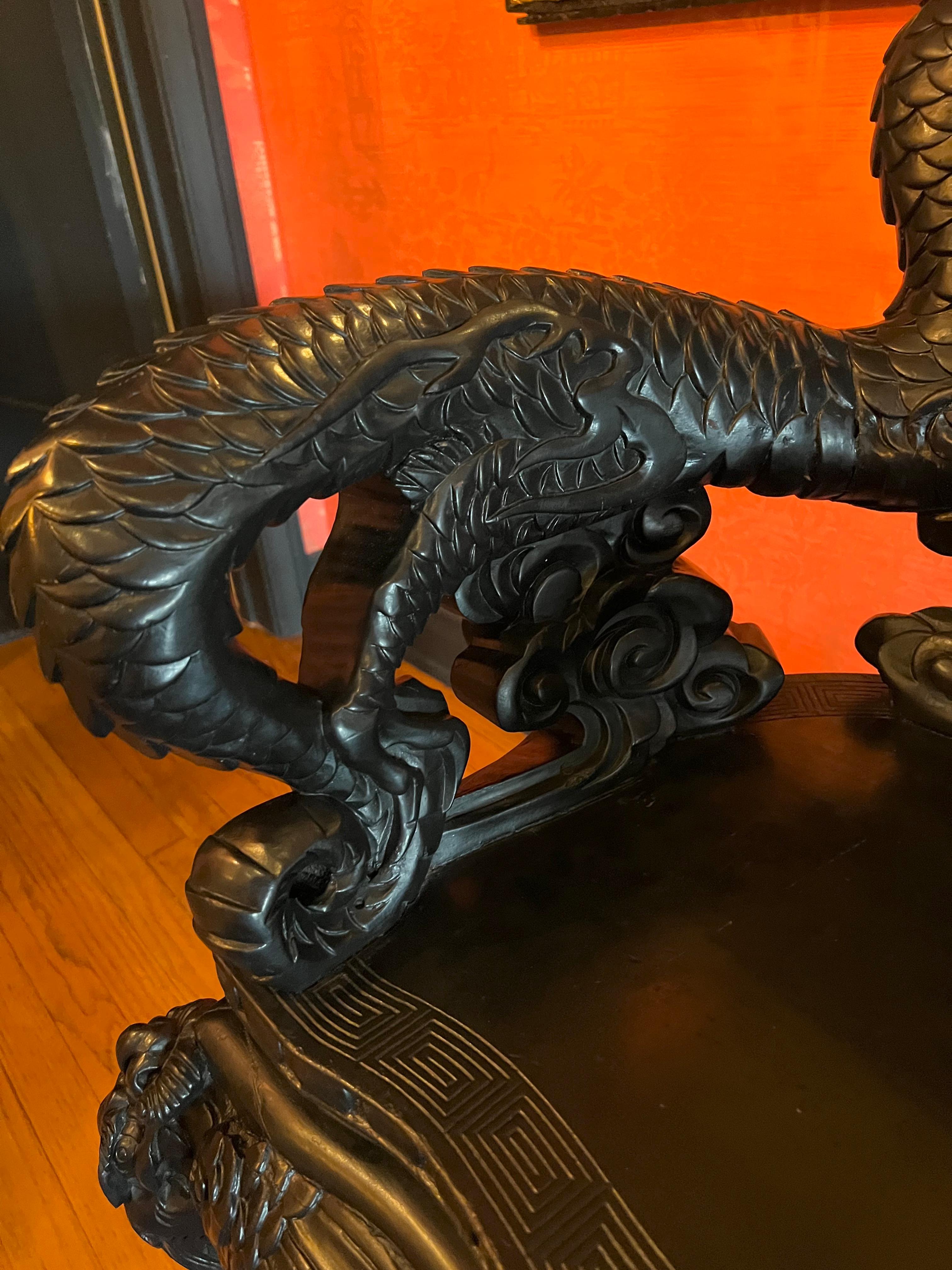 Hand Carved Chinese Side Chair 3
