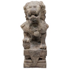 Hand Carved Chinese Stone Foo Dogs