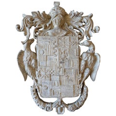 Hand Carved Coat of Arms, circa 1890