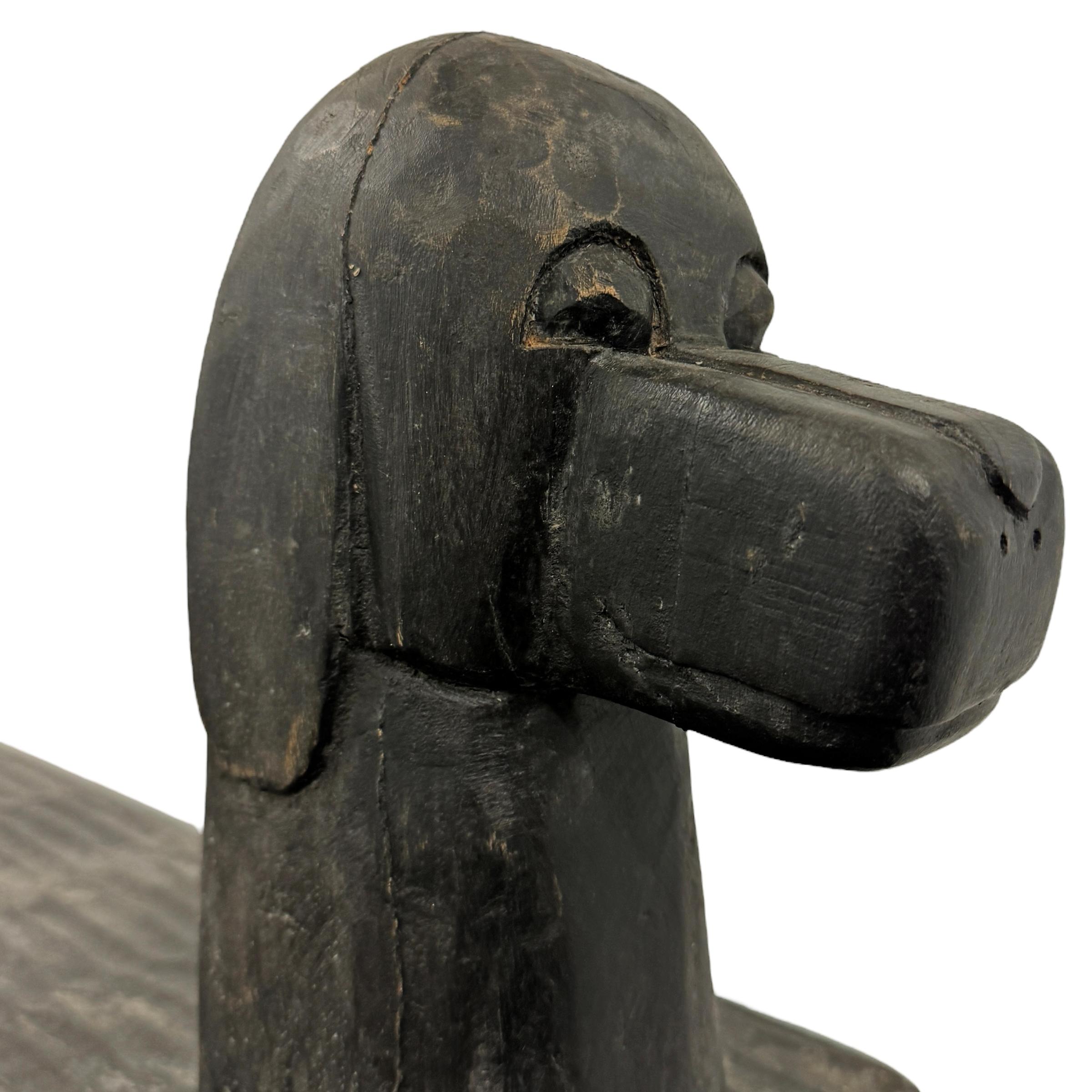 Hand Carved Dog Bench by Stephen Huneck 2