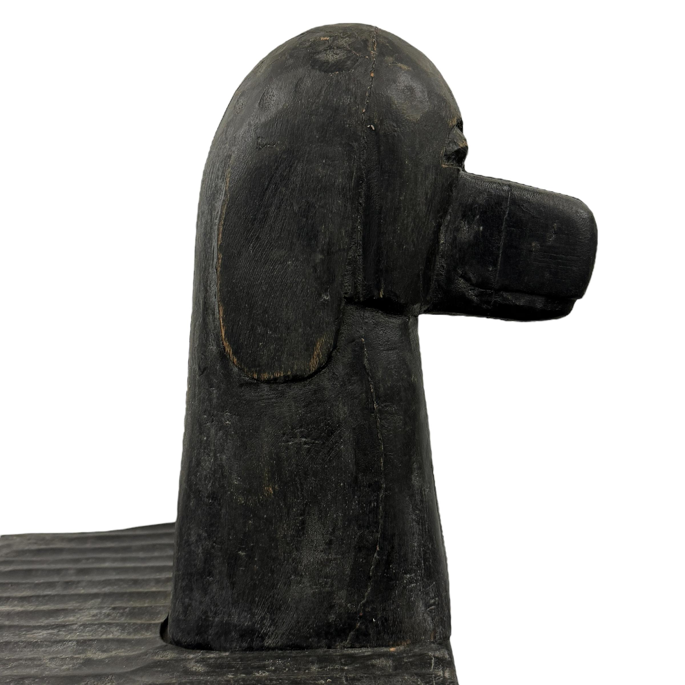 Hand Carved Dog Bench by Stephen Huneck 3