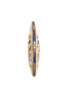 Ammanii Hand-Carved Dome Ring in Vermeil Gold