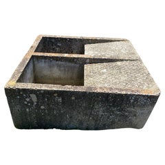 Cheminée de toilette double sculptée à la main XIXe siècle