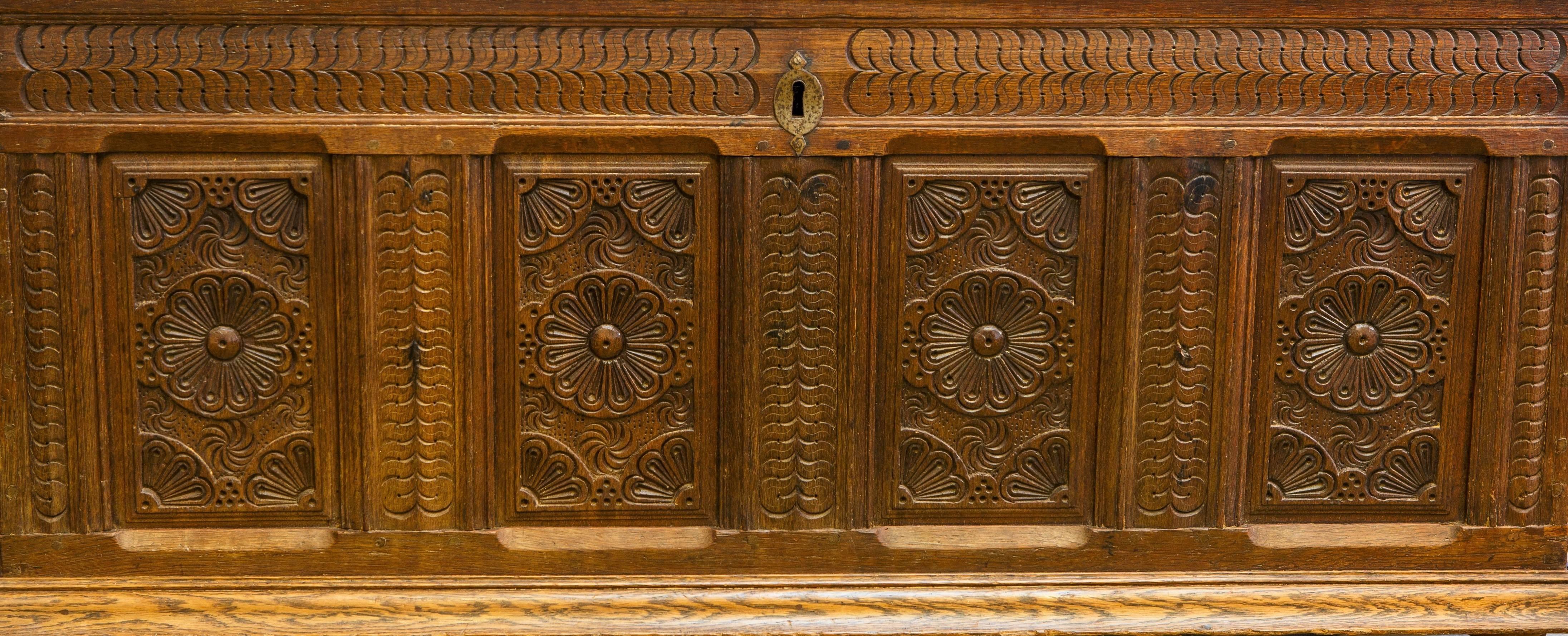 Late 18th Century Hand-Carved Dutch Trunk, circa 1790