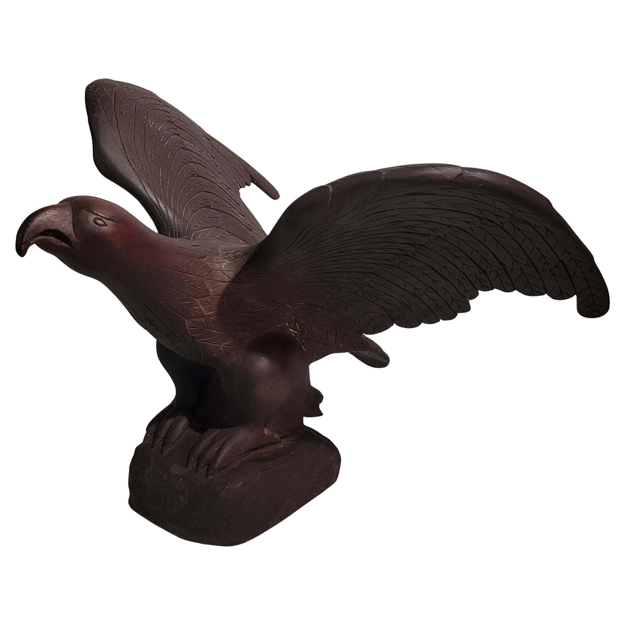 Hand Carved Eagle By