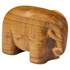 Hand Carved Elephant Figurine