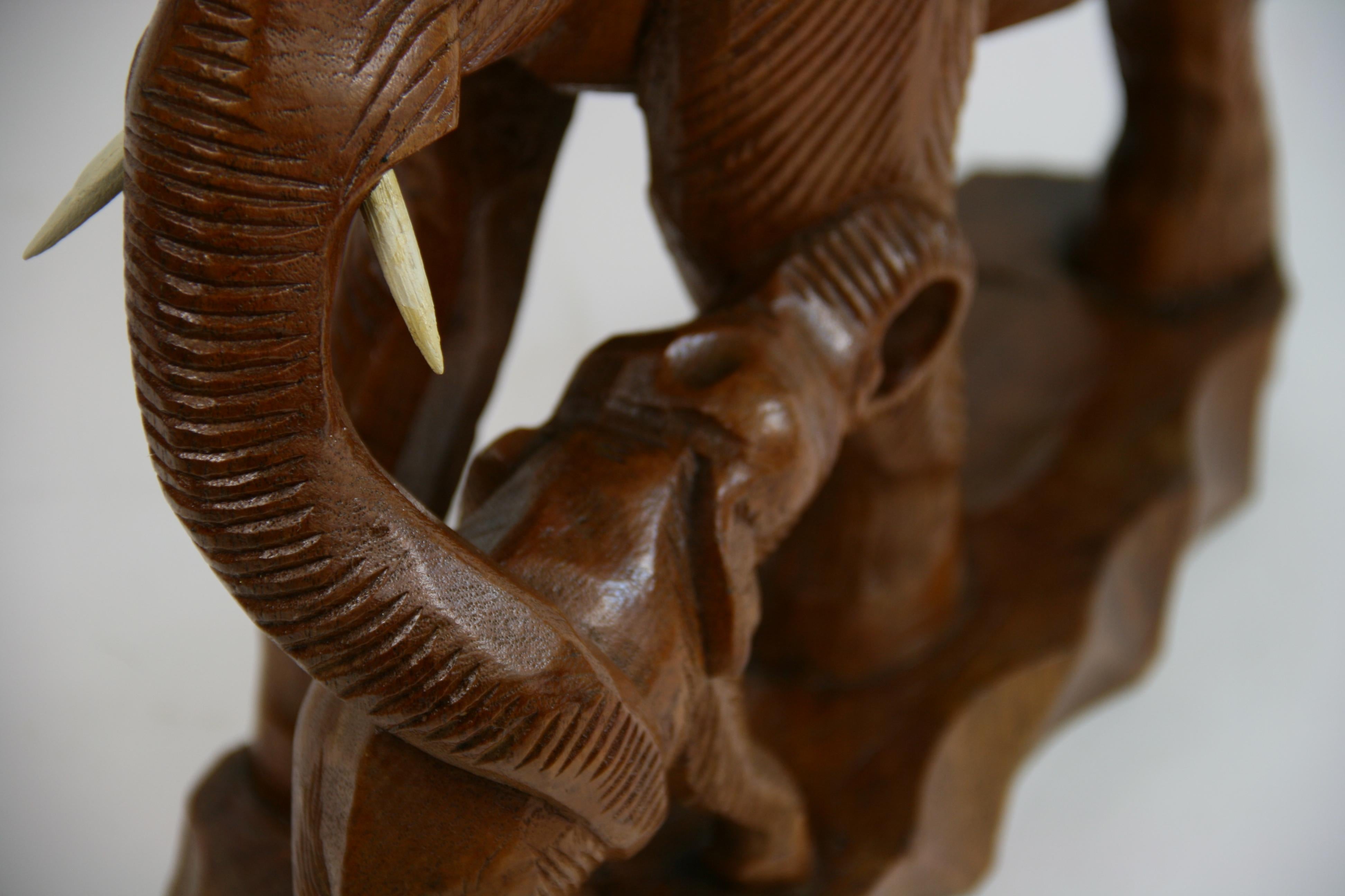 Hand Carved Elephant Sculpture 5
