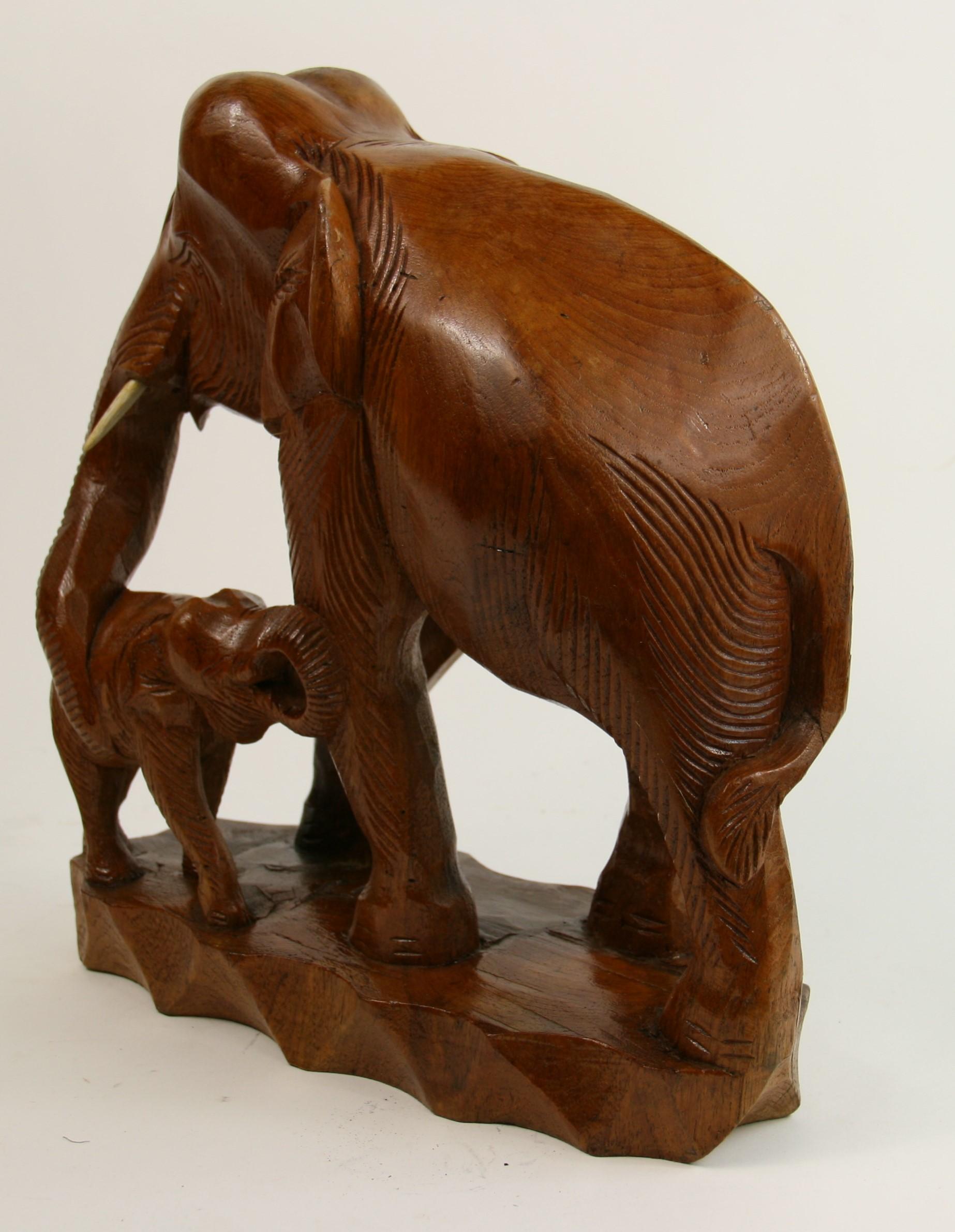 Hand Carved Elephant Sculpture 1