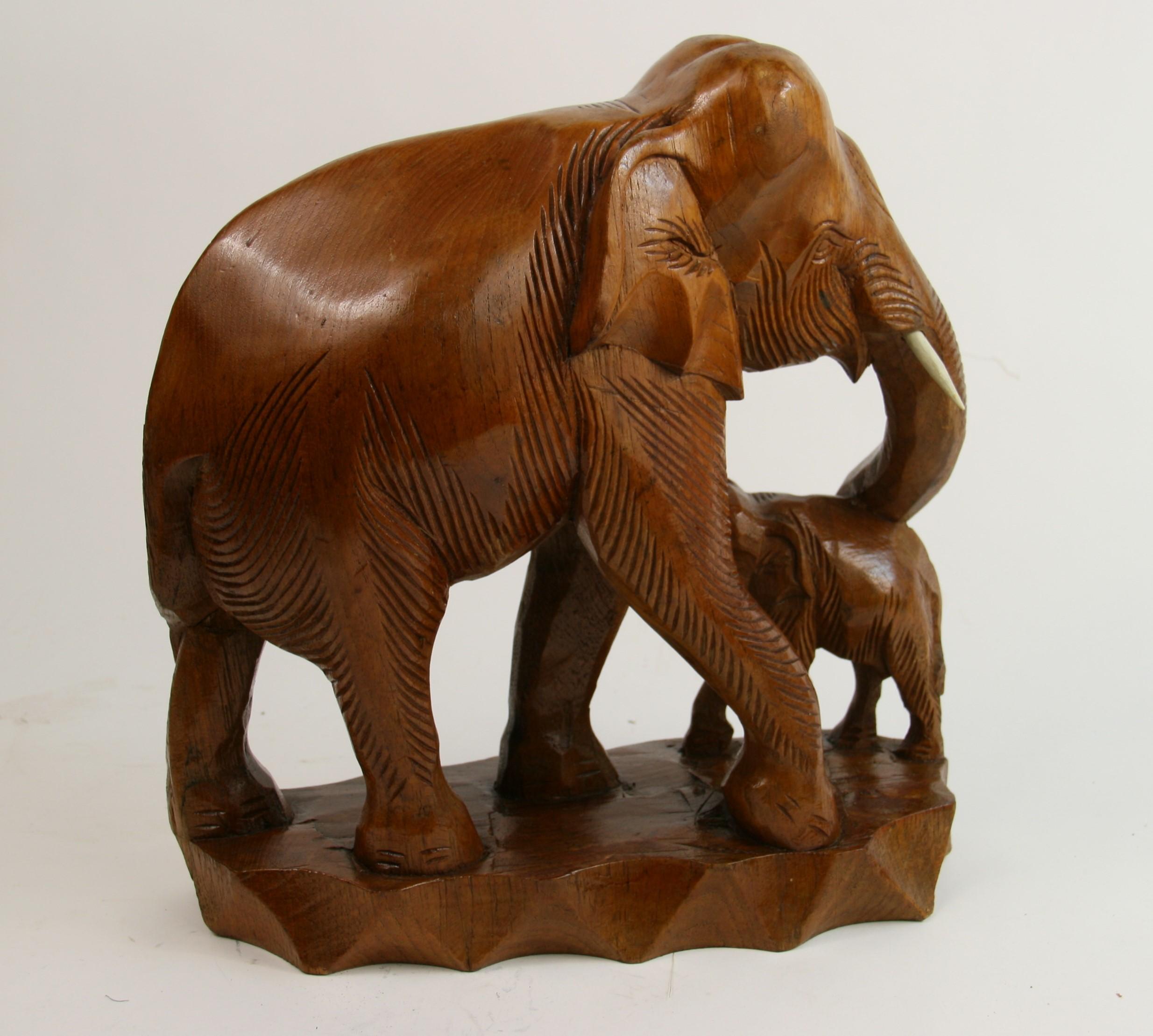 Hand Carved Elephant Sculpture 2