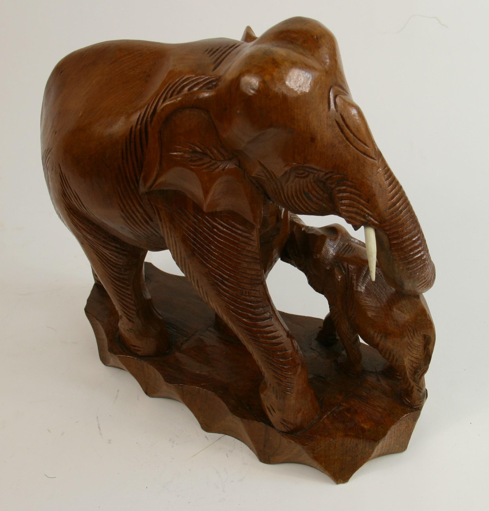 Hand Carved Elephant Sculpture 3