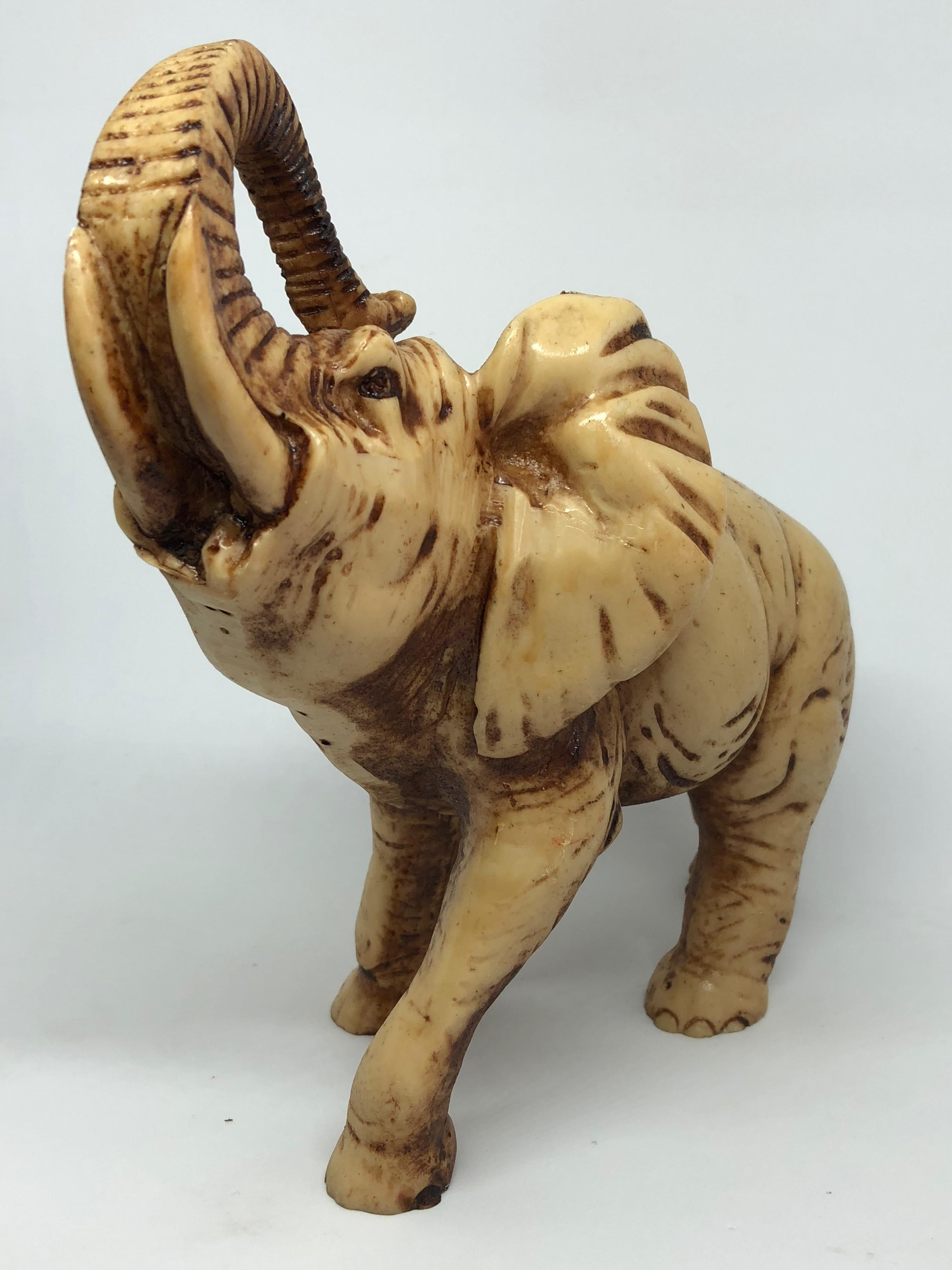 Hand-Carved Elephant Soapstone Sculpture Mid-Century Modern, 1970s 5