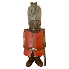 Hand Carved Folk Art Walrus Guard Sculpture Hand Carved Folk Art Walrus Guard Sculpture