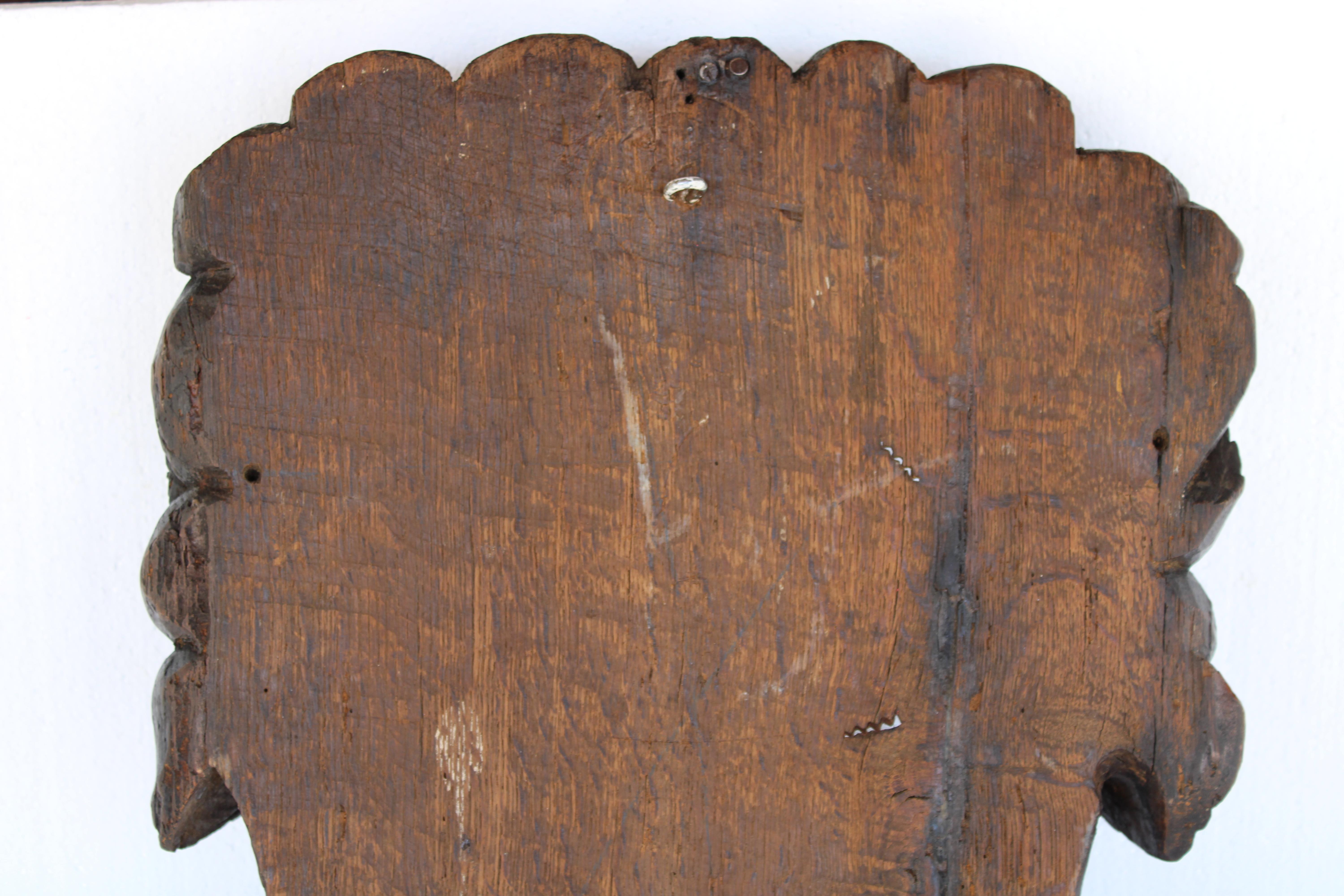 Cesta de Madera de Arte Popular Tallada a Mano en venta 1