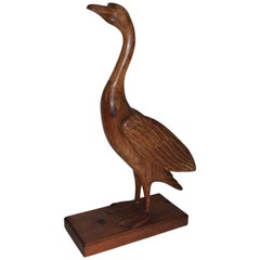 Hand-Carved Folky Duck