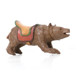 Hand-Carved Fruitwood Black Forest Bear Germany, 1920s