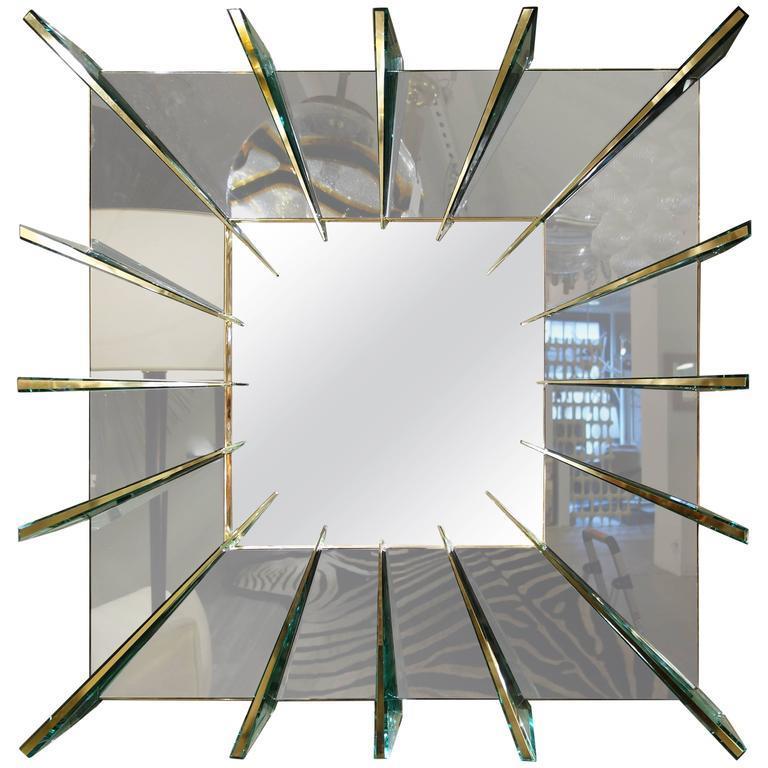XXIe siècle et contemporain Miroir Ghiro sculpté à la main en vente