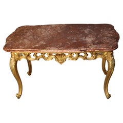  Italian Center Table with Marble Top