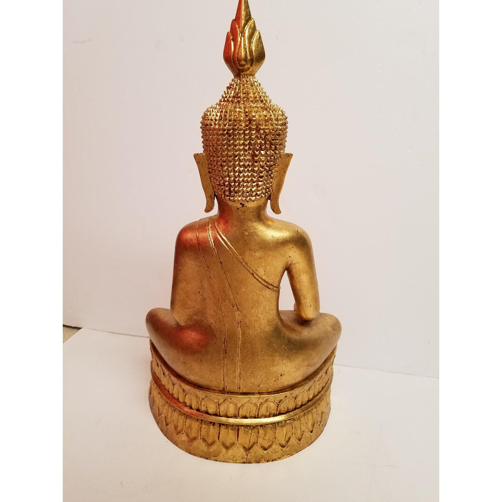 Hand Carved Giltwood Thai Buddha 1