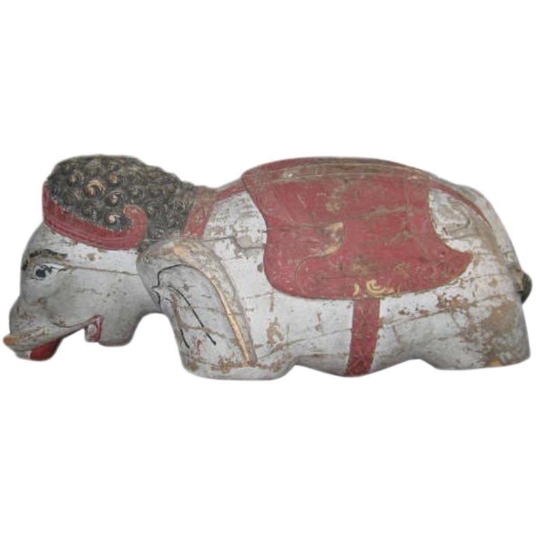 Hand Carved Goan Indian Elephant For Sale