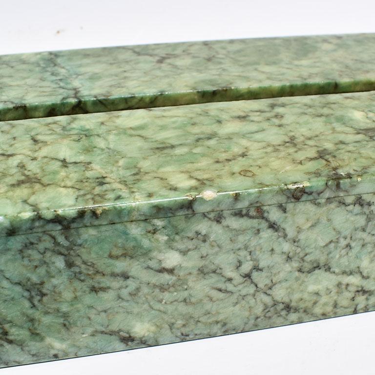 green stone box