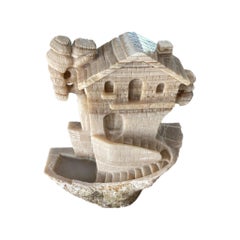 Onyx Marble Waterfall Fountain – One-of-a-Kind Stone Water Sculpture By HAAND