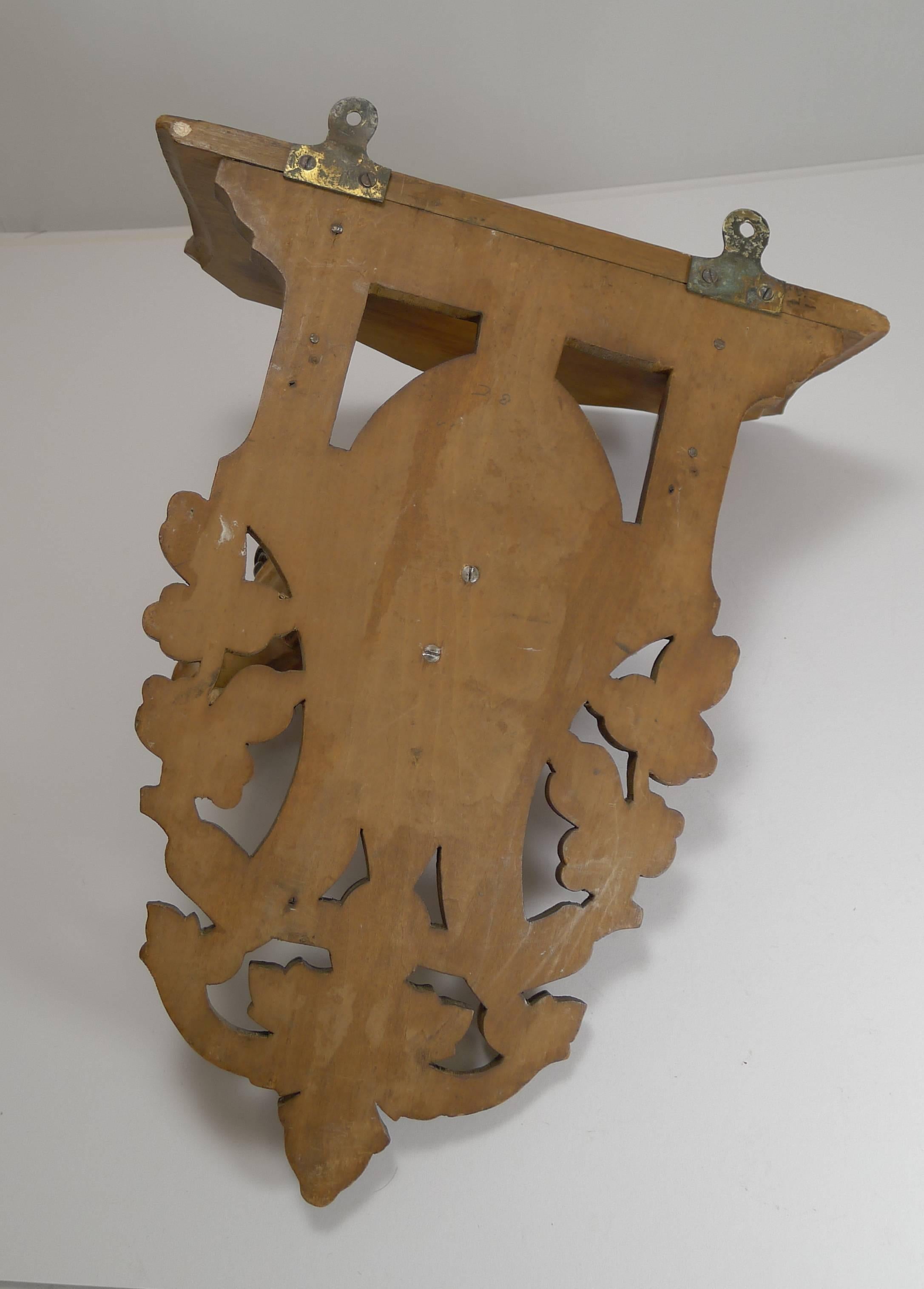 19th Century Hand-Carved Horse / Equestrian Fruitwood Wall Bracket, circa 1890