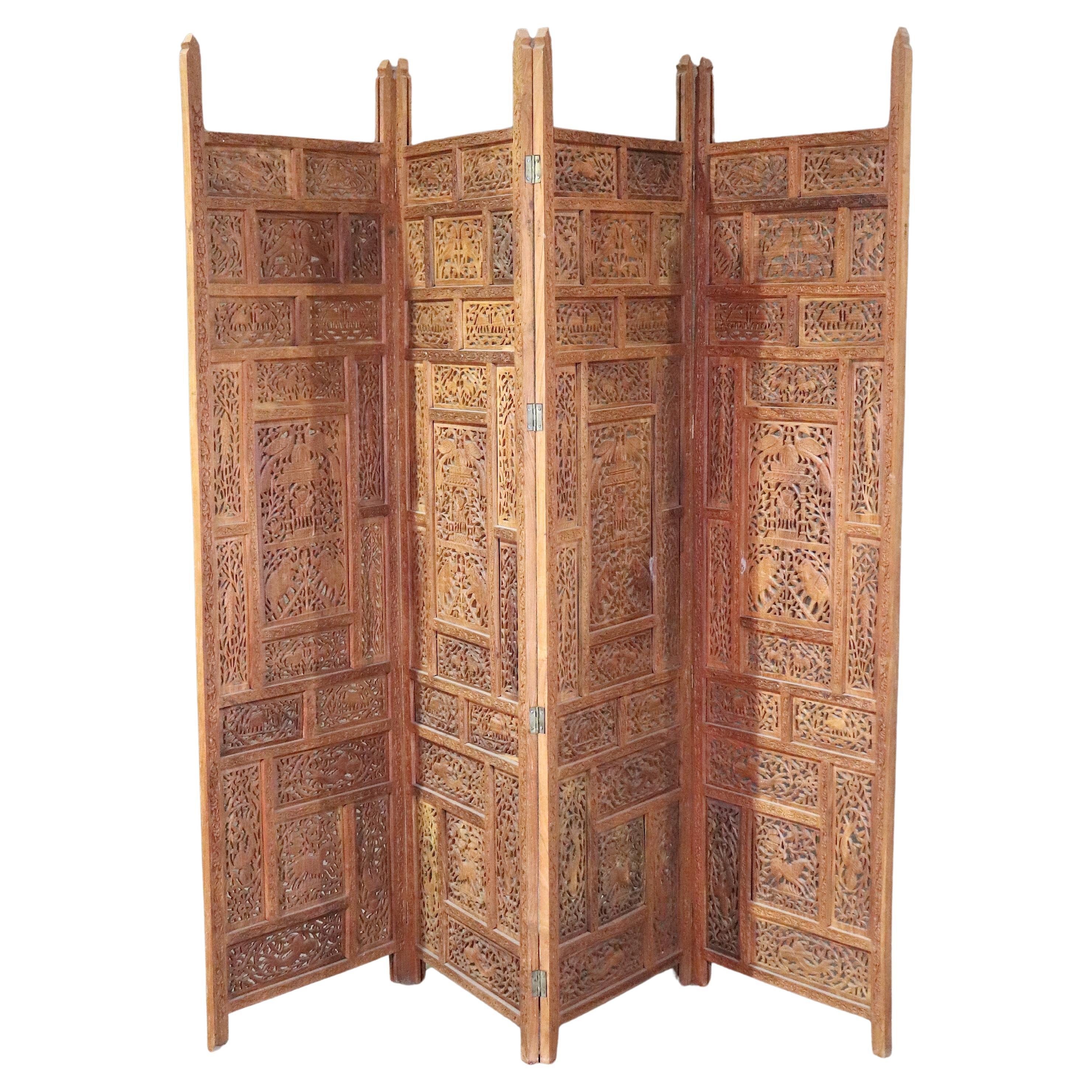 Hand Carved Indian Room Divider