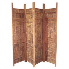 Hand Carved Indian Room Divider