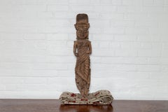 Hand Carved Indian Temple Carving Statue from Gujarat Depicting a Hindu Deity