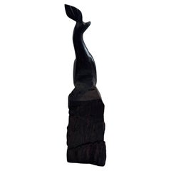 Hand-Carved Ironwood Pheasant Sculpture – Vintage Southwestern Art