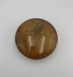 Hand Carved Italian Alabaster Trinket / Jewelry Box,  Italy,  1980's