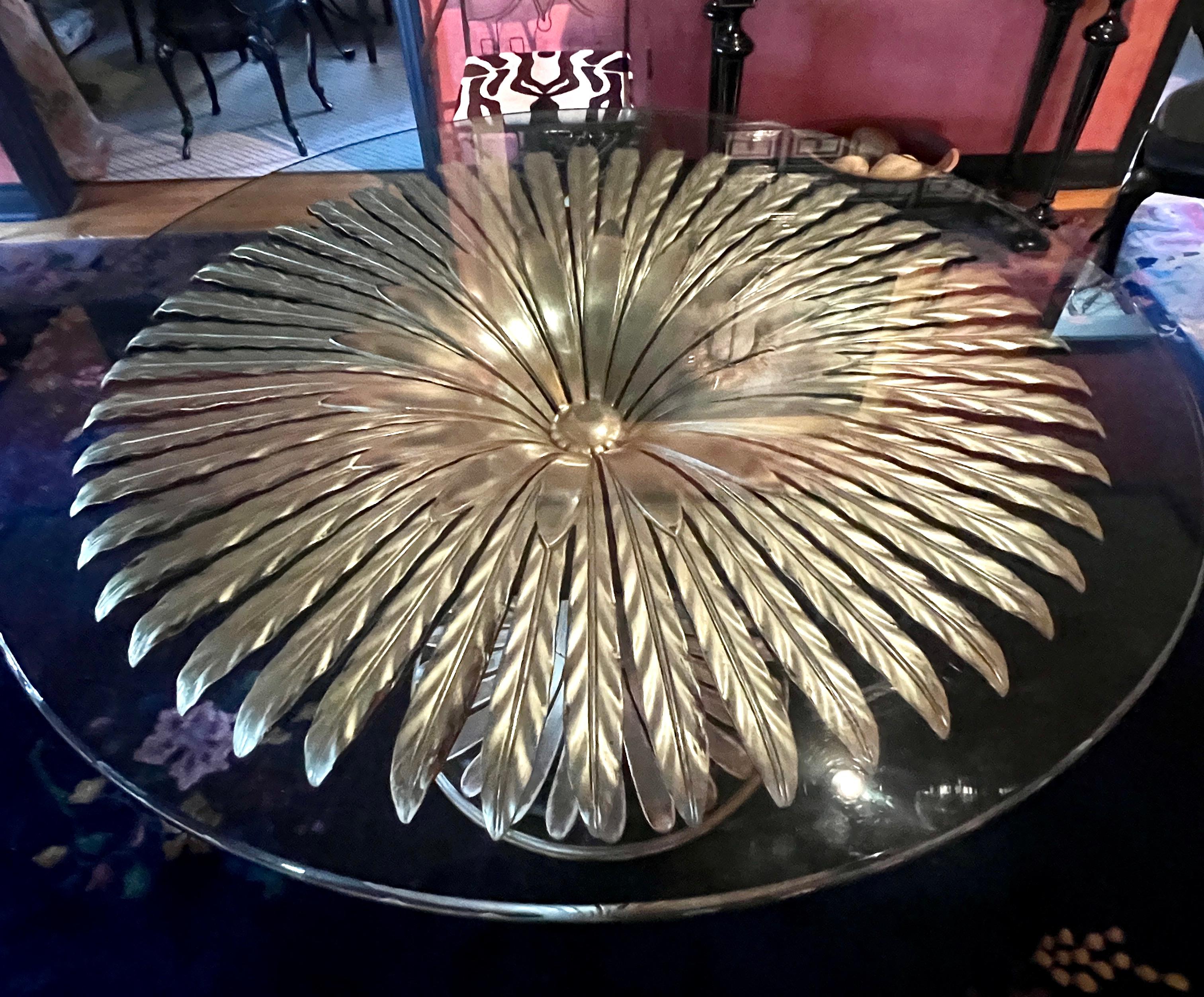 Tavolo da pranzo o da centro in legno dorato italiano intagliato a mano da Pier Luigi Colli in vendita 5