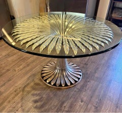 Handgeschnitzter italienischer vergoldeter Wood Dining oder Center Table nach Pier Luigi Colli