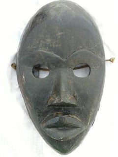 Hand Carved Ivory Coast Tribal Ritual and Festival Mask from the Dan Tribe