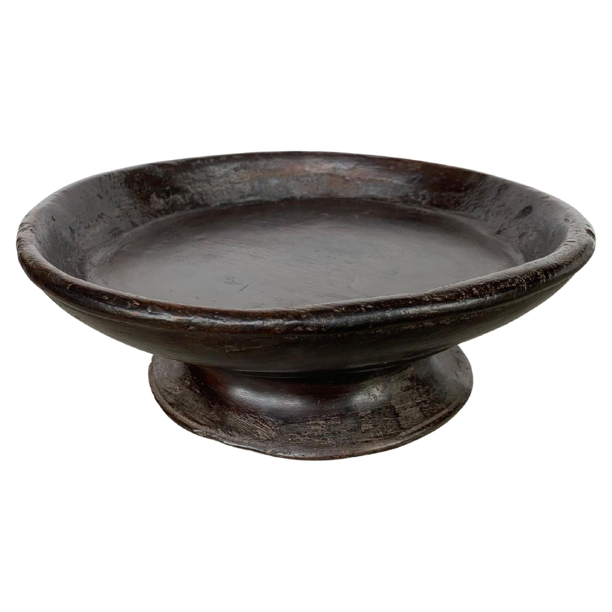 Hand Carved Jackfruit Wood Bowl from Java, Early 20th Century